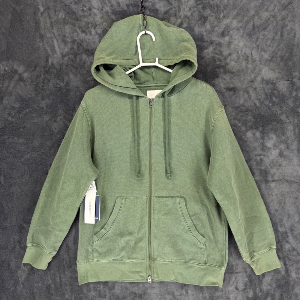 Wilfred Free Marjan Hoodie Womens 2 Green Oversized Full Zip Sweatshirt‎ 64734